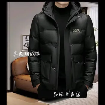 Moto bunda Leather Fashion Kožená bunda z jehněčí kůže s péřovou výplní Barva: Černá, Velikost: XS