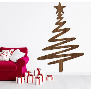 Obraz DUBLEZ Moderní vánoční stromeček na zeď 21 x 32 cm