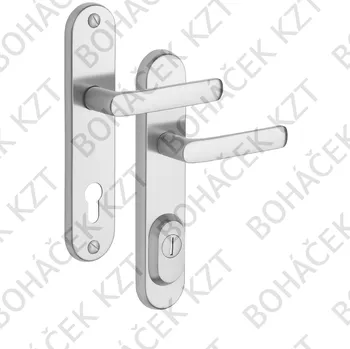 Dveřní kování R4/O BARYT Nerez mat – Rozteč: 90