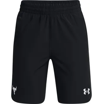 Chlapecké kraťasy Dětské sportovní kraťasy Under Armour PJT ROCK WOVEN SHORTS K černé 1370269-001 - YS | UK 12 | US 13