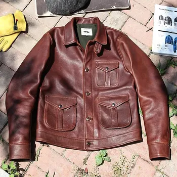 Moto bunda Leather Fashion Motorkářská bunda z hovězí kůže Horween v klasickém střihu Velikost: XS