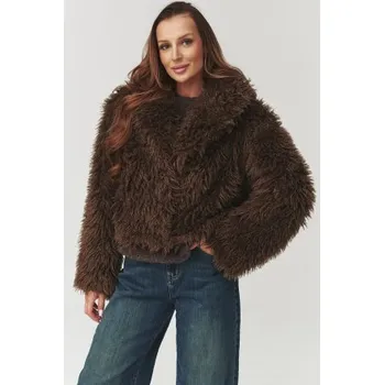 Dámský kožich Makadamia C1 Hnědá
