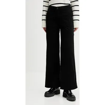 Dámské kalhoty Kalhoty Guess Jeans dámské, černá barva, široké, high waist, W5GB40 WGB51 W5GB40.WGB51 99X, vel. 27/32