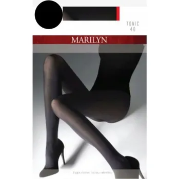 Dámské punčochy Punčocháče Marilyn Tonic 40DEN mikrovlákno 4 černé