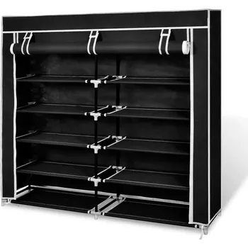 Botník Botník VidaXL 28 x 110 x 115 cm černá