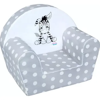 dětské křeslo Dětské křesílko New Baby Zebra, šedé