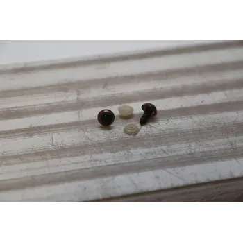 Bezpečnostní oči 10 mm - hnědá