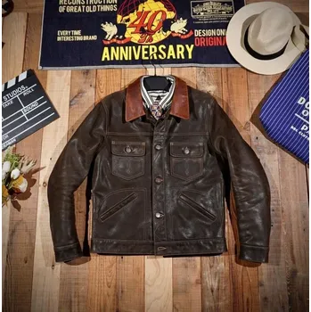 Moto bunda Leather Fashion Kožená bunda z hovězí kůže v jezdeckém stylu Velikost: XXS