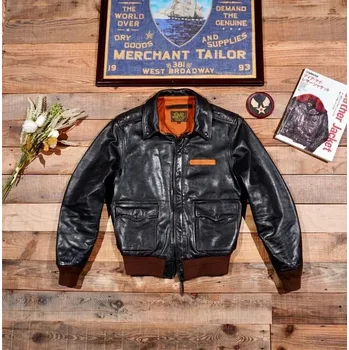 Moto bunda Leather Fashion Klasická kožená bunda v jezdeckém stylu Velikost: M, Barva (Varianta): A2 brown