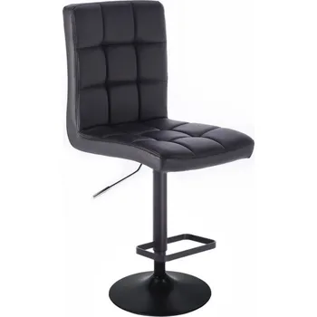 Barová židle LuxuryForm DESIGN Barová židle TOLEDO na černém talíři - černá