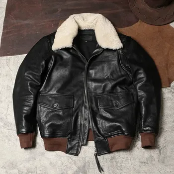 Moto bunda Leather Fashion Stylová bunda z kozí kůže v klasickém střihu Velikost: XS