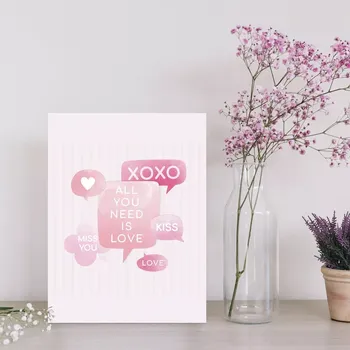 Plechová cedule Sablio Dárková cedulka All you need is love: 30x40 cm