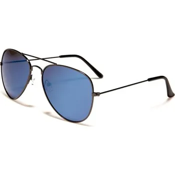 Sluneční brýle POLARIZED UNISEX AVIATOR sluneční zrcadlové brýle Černé-modré PolarSpex 97k-cube