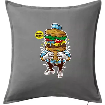 Polštář Burgrák - Polštář 50x50 - 50x50 - Pouze potah ( Tmavě šedý melír )