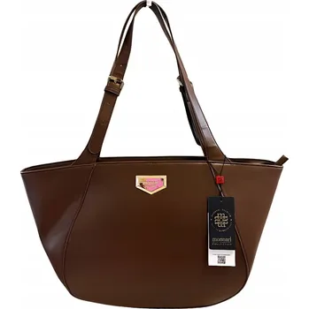 Kabelka Monnari shopper kabelka z eko kůže hnědá