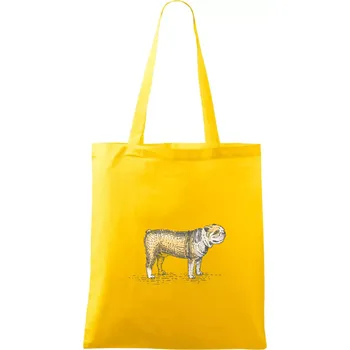Vintage bulldog - Taška bavlněná - 42 x 38 cm ( Žlutá )
