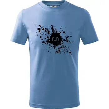 Splash run - Tričko dětské bavlněné - 98 cm / 2 roky ( Pyžamově světlá modrá )