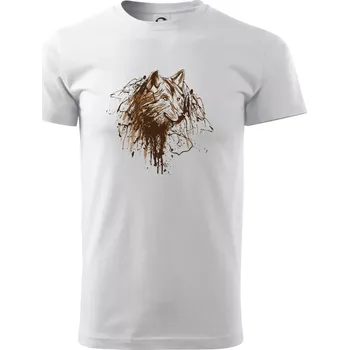 Vlk kaňka - Triko extra velké (5-8XL) - 8XL ( Bílá )