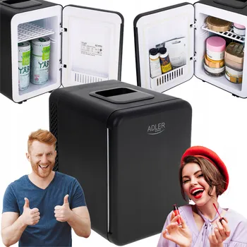 Lednice Turistická lednice Adler AD8084 elektrická černá, objem do 10 l, napájení AC/DC