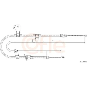 Auto-moto Lanko ruční brzdy COFLE 17.2122
