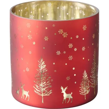 Svícen Svícen na čajové svíčky, sklo, ø 15 cm × 15 cm, na 1 svíčku 2062274