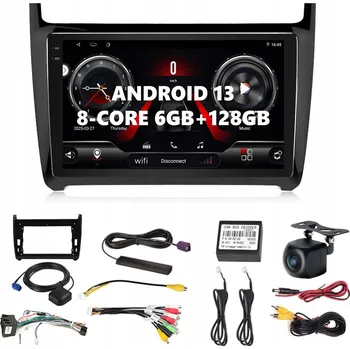 Autorádio Autorádio DVRMEDIA VW POLO V Android AUTO CarPlay SIM DSP WIFI BT 2-DIN