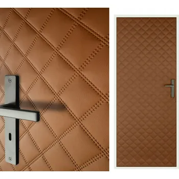 Obraz Prošívaný dveřní panel Ultrasonic 115 x 215 cm hnědý