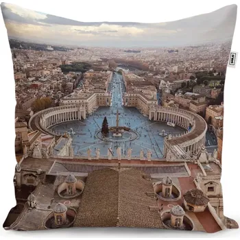 Polštář Sablio Polštář Řím Vatikán Svatopetrské náměstí - 40x40 cm