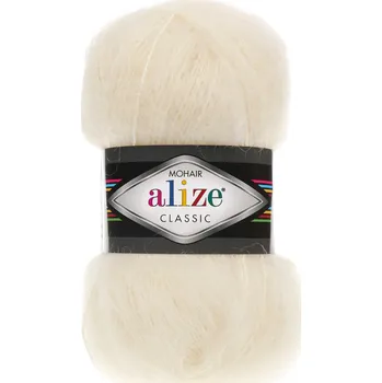 Příze Příze Alize Mohair Classic ecru 200 m 100 g