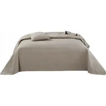 Přehoz na lůžko Přehoz na postel Spod Igły i Nitki polyester 160 cm x 220 cm béžový