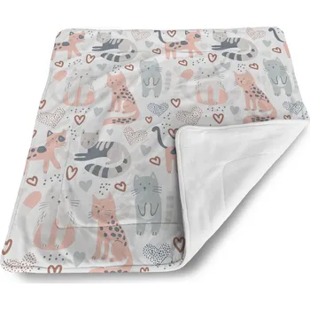 deka Sablio Deka pro miminko Malované kočičky - 80x100 cm Varianta: Sablio Deka pro miminko Malované kočičky - 80x100 cm