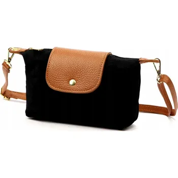 Kabelka Vera Pelle kabelka z pravé kůže černá