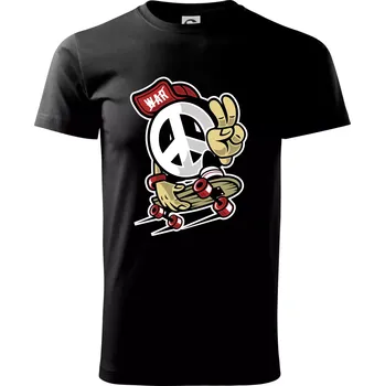 Pánské tričko Peaceák - Triko extra velké (5-8XL) - 6XL ( Černá )