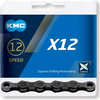 Řetěz na kolo Řetěz KMC X12 Black Tech, 12 Speed