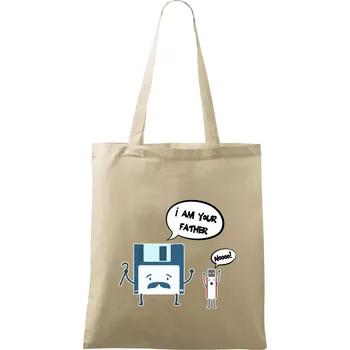Nákupní taška I am your father USB - Taška bavlněná - 42 x 38 cm ( Naturální )