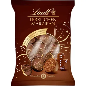 Čokoláda Lindt Perníky s marcipánem 100 g - Vánoční čokoládky - Německo