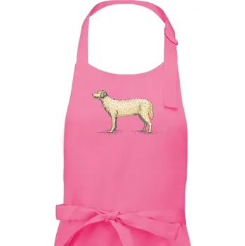 Kuchyňská zástěra Vintage Labrador - Pánská zástěra na vaření - Univerzální velikost ( Růžová )