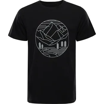 Pánské bavlněné triko ALPINE PRO Morol černé Velikost: XL