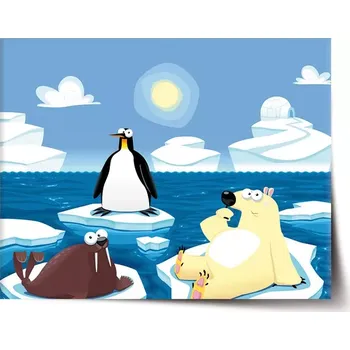 Plakát Sablio Plakát Lední zvířátka - 60x40 cm