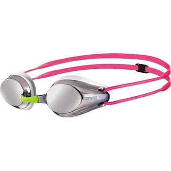 Plavecké brýle Arena Junior Tracks Mirror Racing Goggles Silver/White One Size