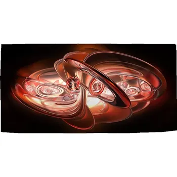 Sablio Ručník Červená abstrakce - 30x50 cm