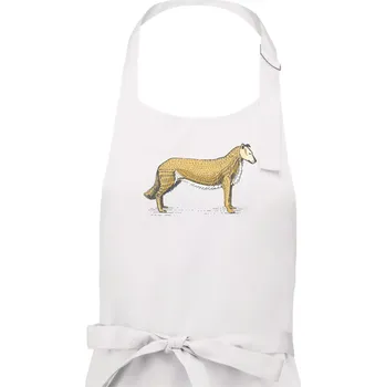 Kuchyňská zástěra Vintage Collie - Pánská zástěra na vaření - Univerzální velikost ( Bílá )