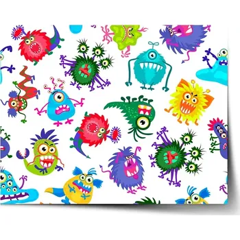 Plakát Sablio Plakát Barevné příšerky - 60x40 cm