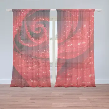 Záclona Sablio Záclony Květ růže: 2ks 150x250cm