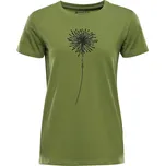 Dámské bavlněné triko ALPINE PRO Morola zelené Velikost: 56