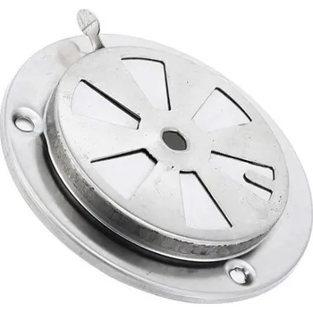 Vzduchotechnika BBQ grilová odsávací ventilová klapka z nerezové oceli 9,5x9,5x3 cm Větrací otvor pro regulaci proudění vzduchu do trouby a zkušební komory