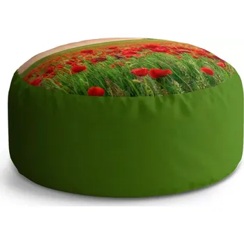 Taburet Sablio Taburet Circle Pole vlčích máků 2: 38x48 cm