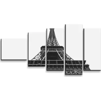 Obraz Sablio Obraz - 5-dílný Eiffel Tower 4 - 100x60 cm