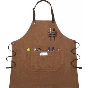 Organizér galanterie Canvasio plátěná canvas pracovní zástěra Hnědá Canvasio F6254s1