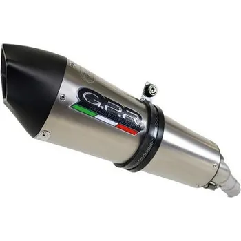 Výfuk pro motocykl Výfuk kompletní GPR NEW GRAND PRIX EVO TITANIUM Y.177.GPAN.TO Broušený titan zahrnuje odnímatelný db killer a katalyzátor